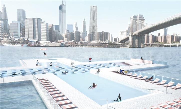 Why did Heineken sponsor the “New York, East River, +Pool”?